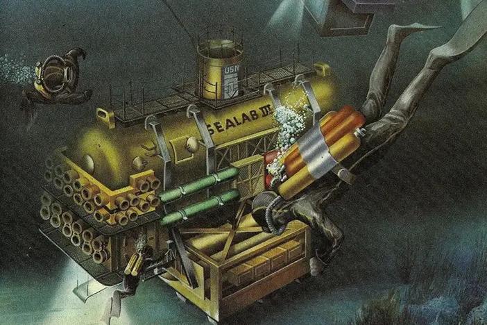 Artist's rendering of Sealab III.