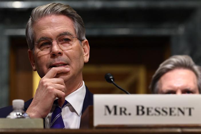 Bessent testifies before the Senate Finance Committee during his confirmation hearing for Treasury Secretary in the Dirksen Senate Office Building in Washington, D.C., on Jan. 16, 2025.