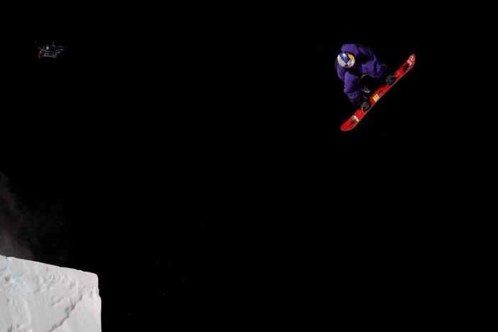 Hiroto Ogiwara of Japan competes in the Men's Snowboard Big Air at the X Games in Aspen on Friday.