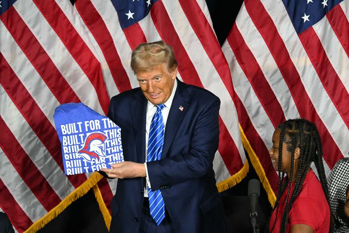 President Trump at a campaign event in Milwaukee on Oct. 1.