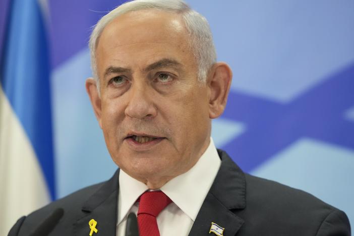 Israeli Prime Minister Benjamin Netanyahu speaks during a press conference in Jerusalem, Dec. 9, 2024.