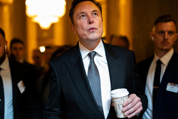 Elon Musk is pictured at the U.S. Capitol on Dec. 5.