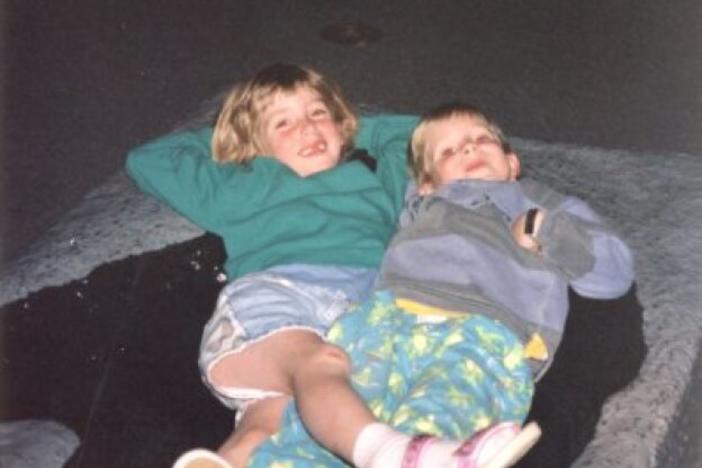 Cara Beth Rogers (left) and her brother Luke when they were kids.