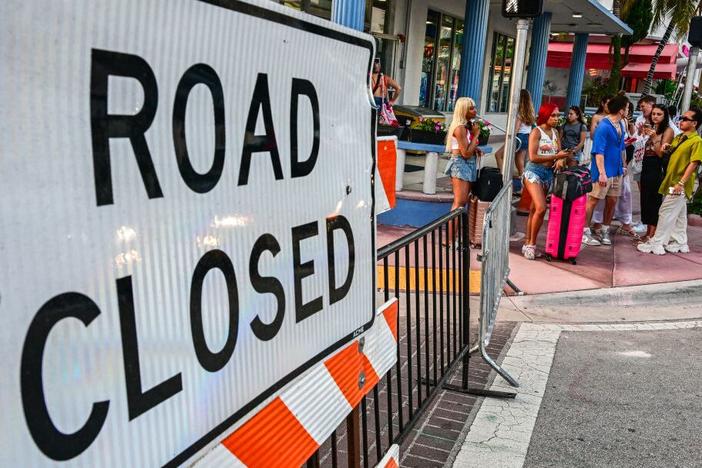 The City of Miami Beach closed the streets in South Beach during Spring Break weekend last year.