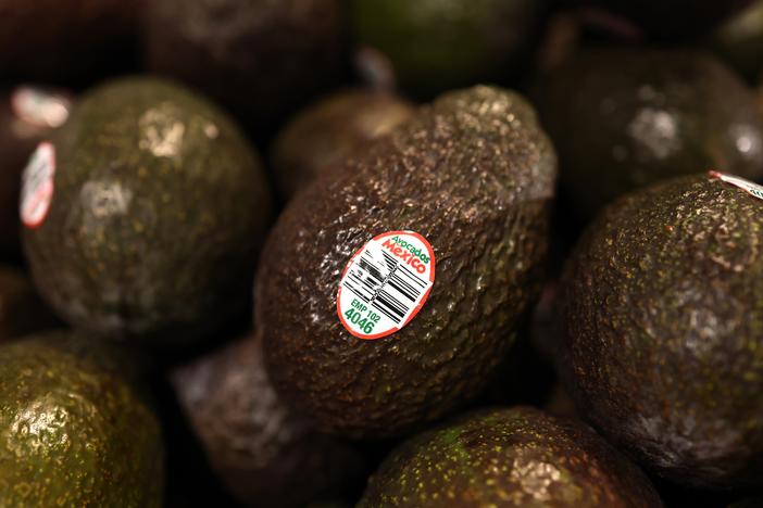Avocados from Mexico are displayed for sale at a Whole Foods store in New York City on Feb. 3. Trump has put on hold a planned 25% tariff on imports from Mexico.