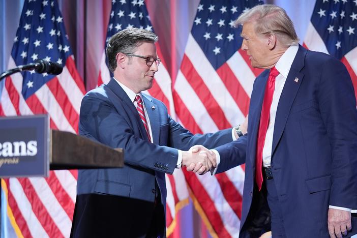 House Speaker Mike Johnson, R-La, is working with other top Republicans in the House to advance a budget bill that would allow Republicans to pass many of Trump's top policy priorities without the threat of a filibuster from Senate Democrats.