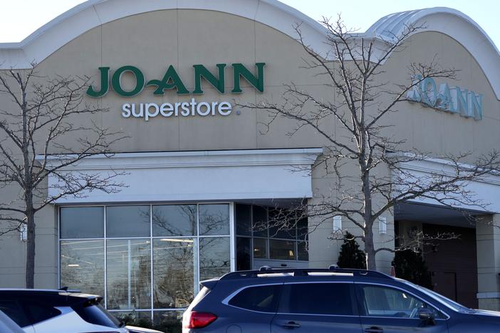A Joann retail store seen here in Arlington Heights, Ill., on Jan. 15 is among the outlets slated for closure.