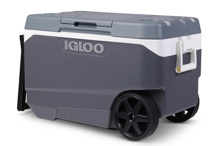 This photo provided by U.S. Consumer Product Safety Commission shows an Igloo 90 Qt. Flip & Tow Rolling Cooler that has been recalled across the U.S., Mexico and Canada.
