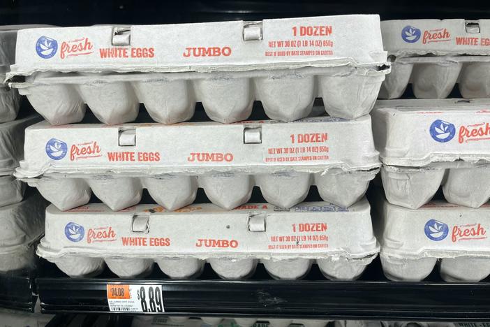 Egg prices jumped more than 15% in January, after farmers had to cull millions of laying hens due to avian flu. The rise in grocery prices kept overall inflation elevated.