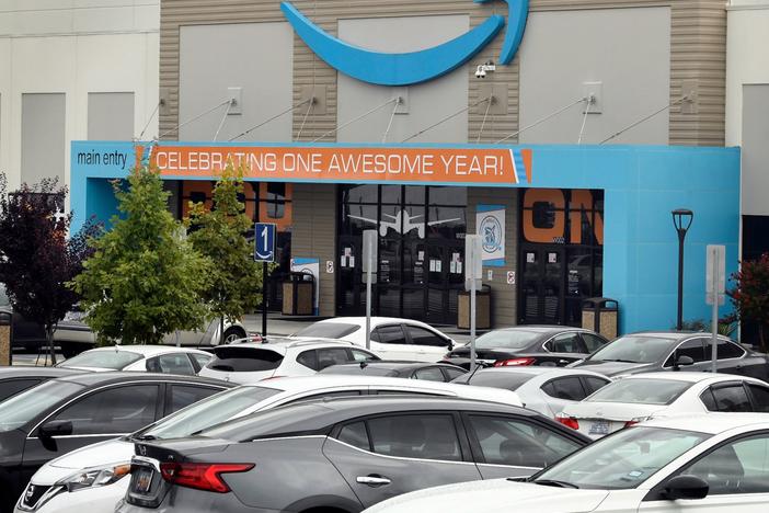 Amazon's distribution center in Garner, N.C., opened in August 2020.