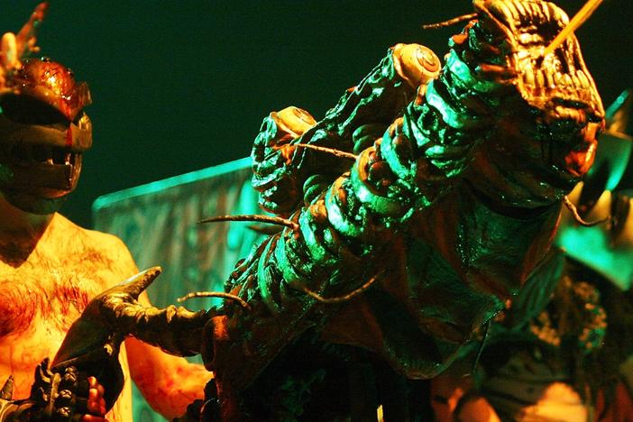 Metal band GWAR performs live onstage for the Viva La Bam tour at Roseland Ballroom on November 2, 2007 in New York City. (Photo by Roger Kisby/Getty Images)