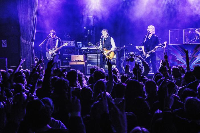 Paul McCartney plays at the Bowery Ballroom, a small club in New York City. Last week, he surprised audiences by playing three shows at the club, which usually plays host to up-and-coming indie rock bands.