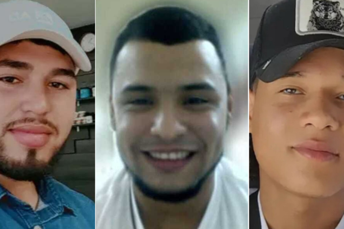 Yoiker David Sequera (left), Yoiner Purroy Roldán (center), and Mayfreed Durán Arapé (right) are part of the immigrants sent to Guantánamo Bay by the Trump administration.