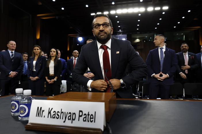 Kash Patel, Trump's pick for FBI director, arrives to testify during his confirmation hearing before the Senate Judiciary Committee on Jan. 30, 2025 in Washington, D.C.