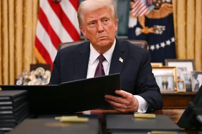 President Donald Trump signed the executive order granting clemency to Jan. 6 defendants on his first day in office.