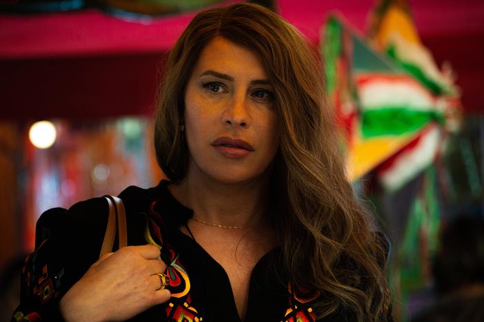 Karla Sofía Gascón as the title character in Emilia Pérez.