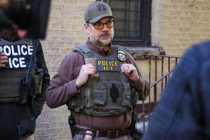 Caleb Vitello, the acting head of U.S. Immigration and Customs Enforcement, during operations in New York City last month.