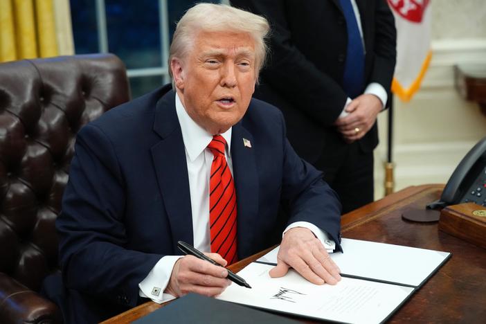 President Donald Trump says rampant drug smuggling and overdose deaths are largely the fault of three countries - Canada, China and Mexico - and he says tough tariffs are the answer. But Canada plays almost no role in the U.S. overdose crisis and drug deaths have been plummeting.