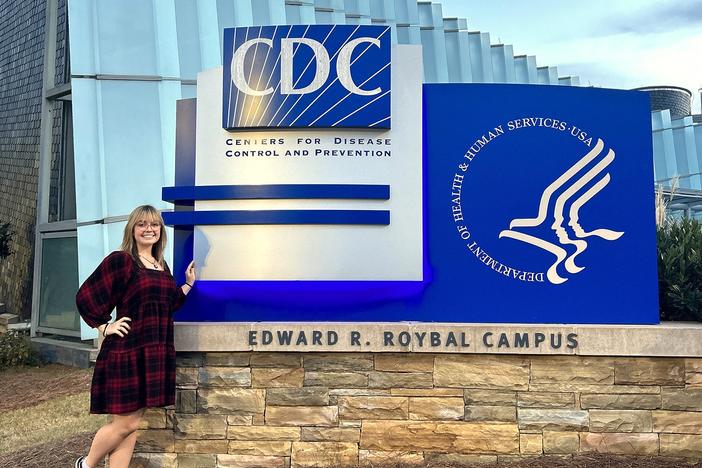 Bri McNulty pictured when she was in Atlanta for training in the CDC's Public Health Associate Program. She and all other members of the competitive program in her cohort, deployed around the country, were fired by the Trump administration earlier this month.