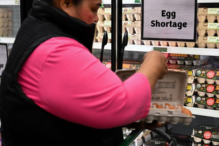 Consumer confidence tumbled in February, as Americans wrestled with stubborn inflation and the looming threat of more import taxes. Egg prices jumped more than 15% last month, as avian flu continued to weigh on the nation's laying hens.