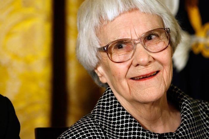 Pulitzer Prize winner and <em>To Kill A Mockingbird</em> author Harper Lee smiles before receiving the 2007 Presidential Medal of Freedom at the White House on Nov. 5, 2007.