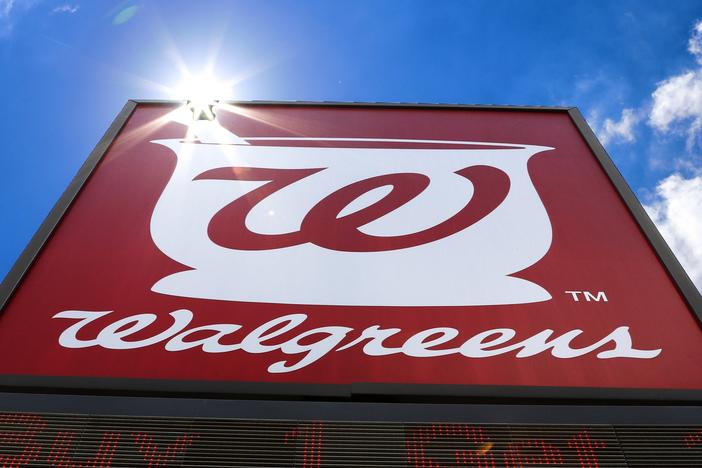A sign for Walgreens Pharmacy in Pittsburgh.