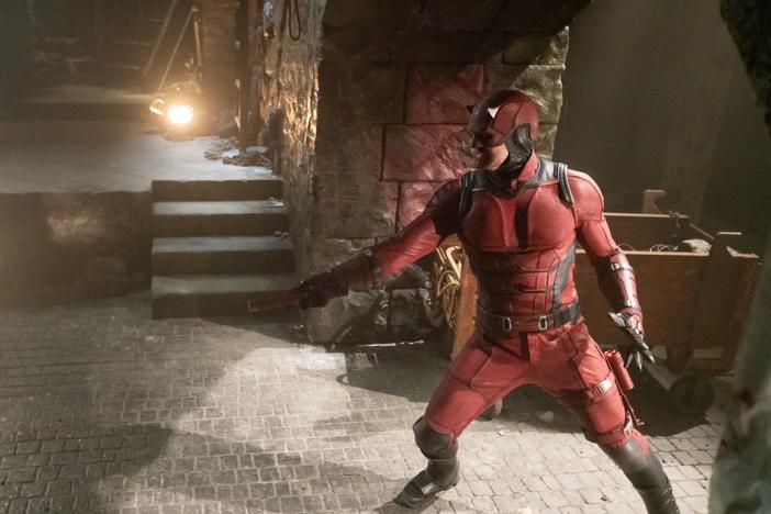 Daredevil, played by Charlie Cox.
