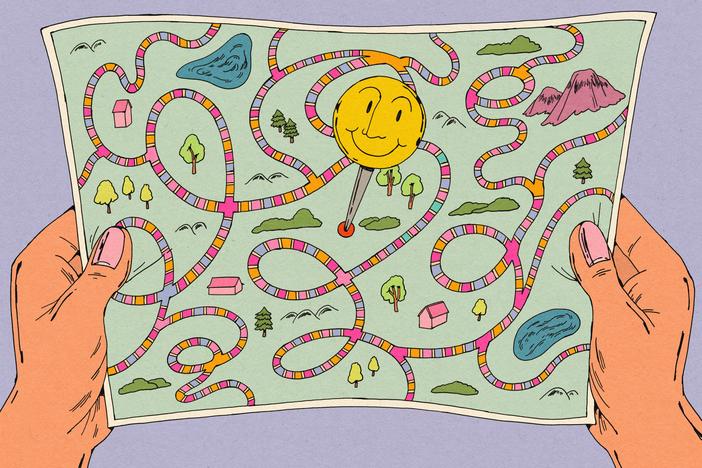 Gretchen Rubin, host of the <em>Happier</em> podcast, says happiness is less about attaining joy than it is about growing in the right direction. She explains how to make small changes that can move you toward happiness and why knowing yourself helps contribute to this emotion.