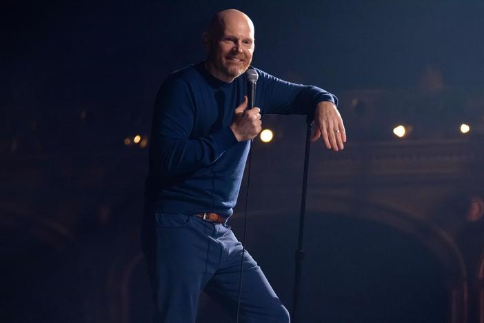 "What I've actually found is that whole myth that you can't be happy and still be funny is a myth," Bill Burr says.