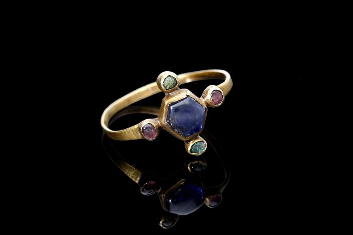 The gold ring was uncovered in 2019.