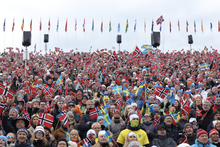 More than 50,000 people turned out for the world championships of cross country skiing in Trondheim, Norway this year