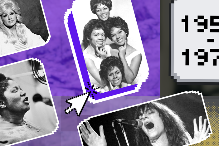 Clockwise, from top left: Dolly Parton, The Shirelles, Patti Smith (courtesy of Steve Harlow/Flickr) and Mahalia Jackson (courtesy of Nationaal Archief)