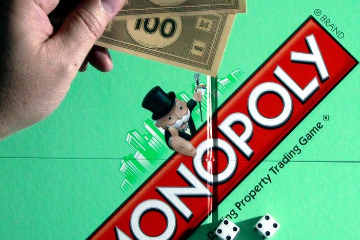 The Monopoly board game.