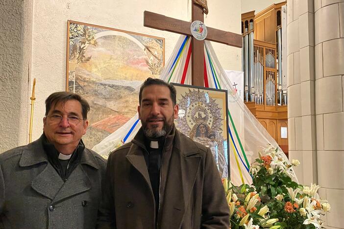 Bishop Joseph Tyson (left) and the Rev. Jesús Mariscal (right) of the Yakima Diocese worry about how their parishioners will cope with broad changes to immigration policy, which have had a chilling effect on many religious communities.