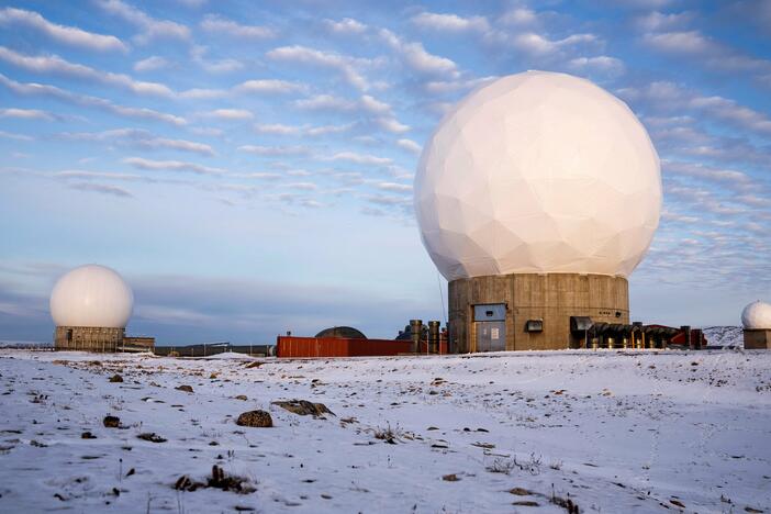 Pituffik Space Base, formerly known as Thule Air Base, is pictured in northern Greenland on Oct. 4, 2023.