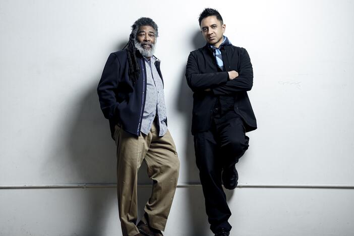 Wadada Leo Smith (left) and Vijay Iyer have known and collaborated with each other for decades. They have just released their second album as a duo, <em>Defiant Life</em>, with Smith on trumpet and Iyer on piano.