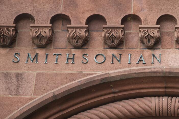 The entry to the Smithsonian Institution's Smithsonian Castle in Washington, D.C.