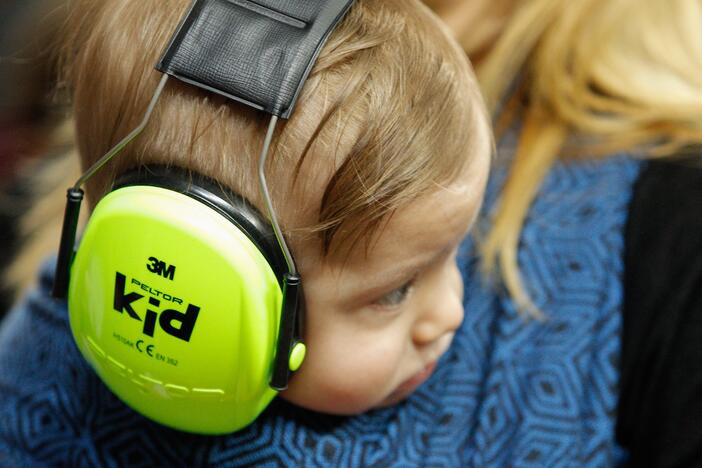 Babies have small ear canals, so sounds that are loud for adults can seem even louder to infants and toddlers.