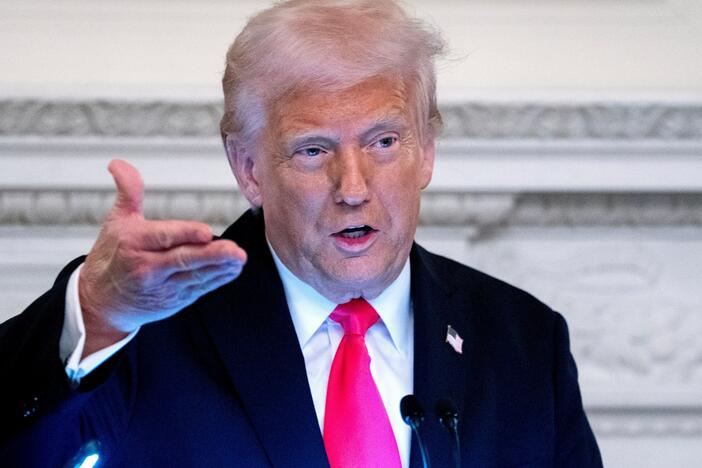 President Trump speaks at the White House on Thursday, when he signed an executive order targeting WilmerHale, marking the latest expansion of the president's campaign against law firms tied to his political enemies or investigations into his actions.