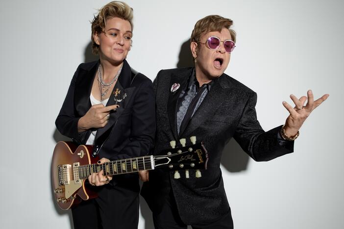 Singer/songwriters Brandi Carlile and Elton John
