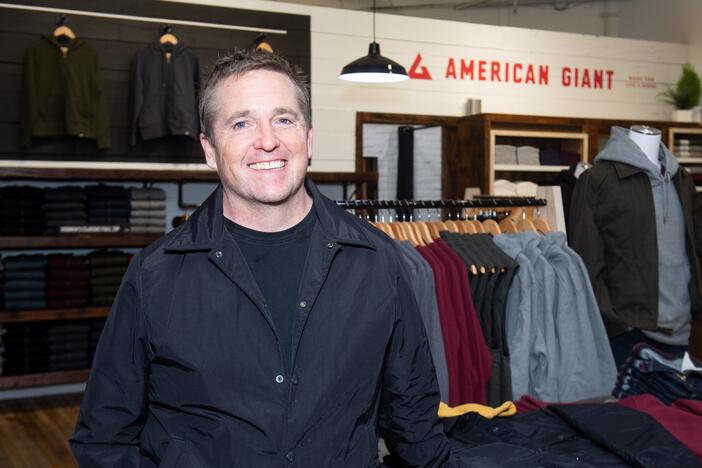 Bayard Winthrop of American Giant store in Soho, photographed on November 15, 2018.