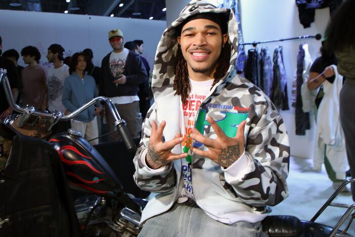 PlaqueBoyMax attends ComplexCon in Las Vegas in November 2024. Already an online celebrity for his livestreams, he released his debut EP, <em>LONDON</em>, on March 20.