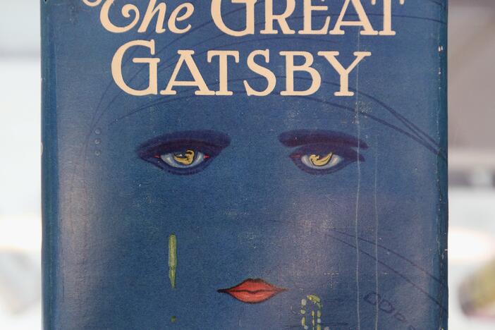 A first edition of F. Scott Fitzgerald's <em>The Great Gatsby</em> at the London International Antiquarian Book Fair on June 13, 2013.