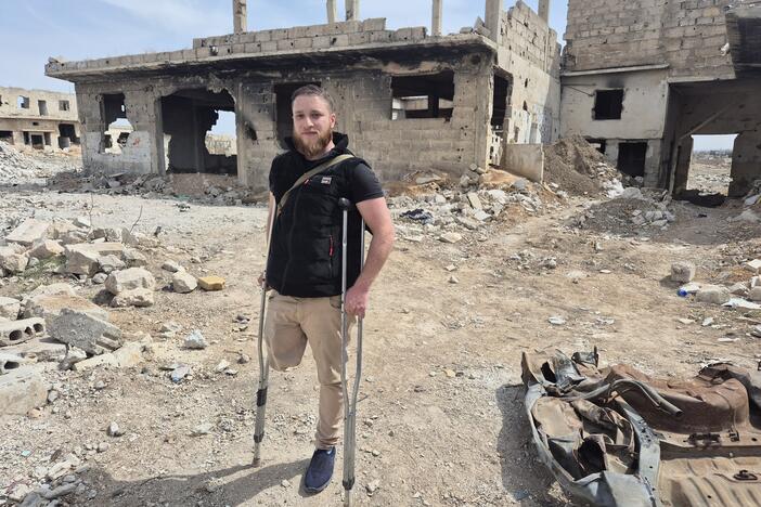 "The regime has fallen, and I need to transition to civilian life," says former opposition fighter Omar Halaby, 29, who lost his right leg during a 2017 attack by Syrian forces loyal to then-President Bashar al-Assad. "Part of that process is seeing my late friends one last time, to give them a dignified reburial."