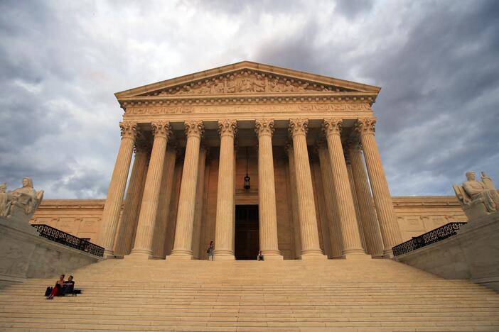 The U.S. Supreme Court is seen near sunset in Washington on Oct. 18, 2018.