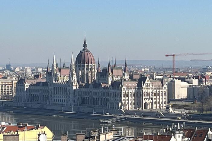 Hungary's parliament building as seen from Buda Castle, where Prime Minister Viktor Orban has moved his office to.