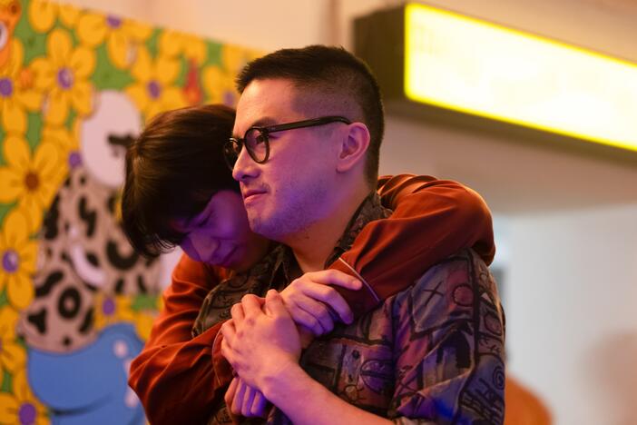 Bowen Yang and Han Gi-Chan in <em>The Wedding Banquet. </em>