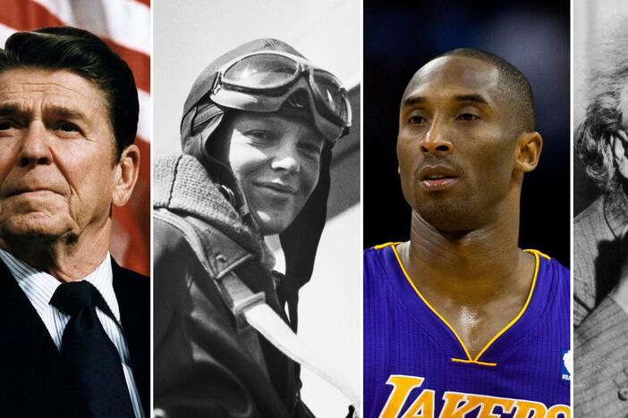 Ronald Reagan, Amelia Earhart, Kobe Bryant and Albert Einstein will be among those honored in the National Garden of American Heroes.