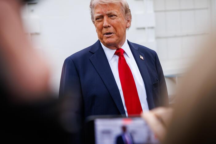 During impromptu remarks to reporters outside the White House on April 23, President Trump said the U.S. will "have a fair deal with China." 
