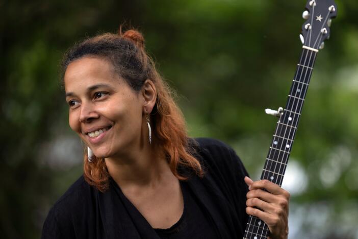 Between founding the string and jug band Carolina Chocolate Drops and winning a Pulitzer Prize and a MacArthur grant, Rhiannon Giddens has become one of folk music's foremost advocates for understanding the crucial role of Black musicians in the history of American roots music. This weekend, a North Carolina-based festival that she curated, Biscuits & Banjos, will feature dozens of Black artists performing and speaking on panels about their experiences in the genre.